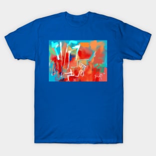 Blue neon T-Shirt